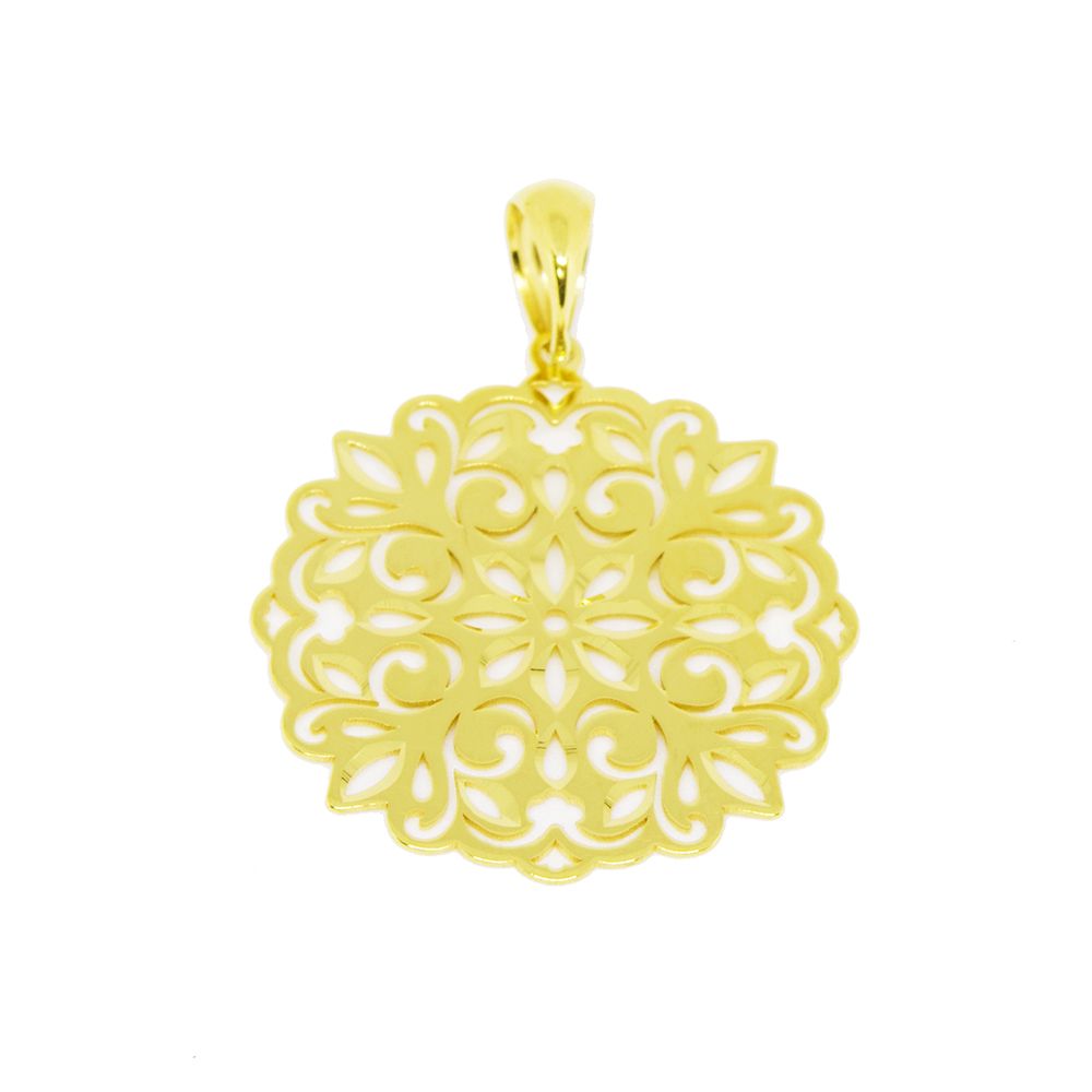 Pingente Mandala Luz em ouro 18 kilates - 25125